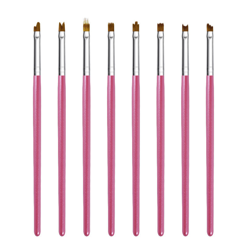 8pcs Pink Drawing Brush